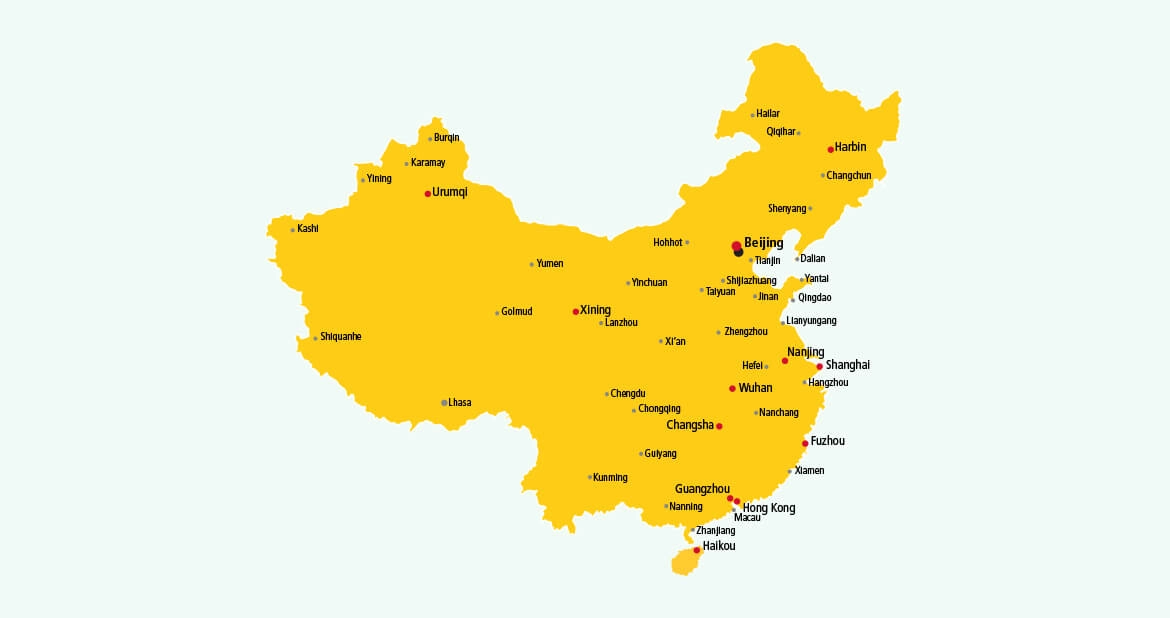 Parcel delivery to China with DHL