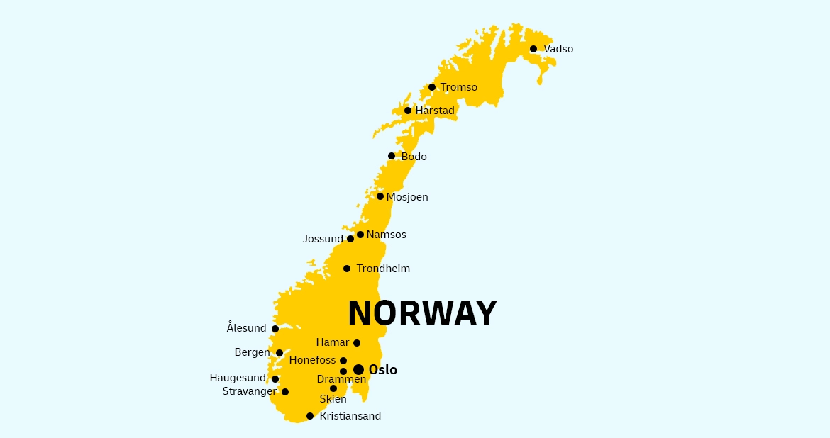Norway Country Map