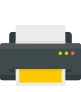 Printer printing a DHL shipping label